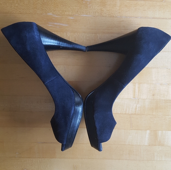 Style Co suede peep toe heels - Picture 4 of 6